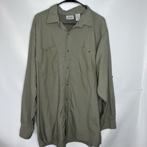 Joe’s Outdoors Long Sleeve Shirt XL Lightweight Pockets with Buttons Breathable